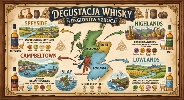 Degustacja Whisky 5 Regionów Szkocji 24.07.2026